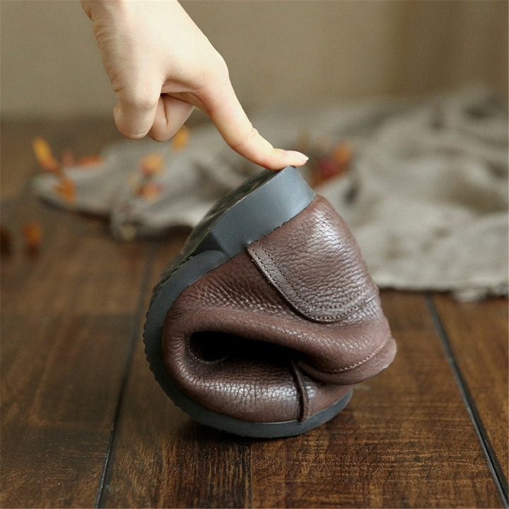 Lena comfort boots in coffee brown shown from the back highlighting the boot shaft