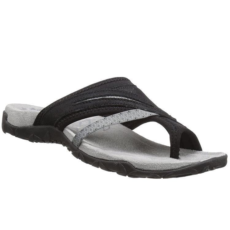 Close-up of Linden slippers' padded insole and arch support structure