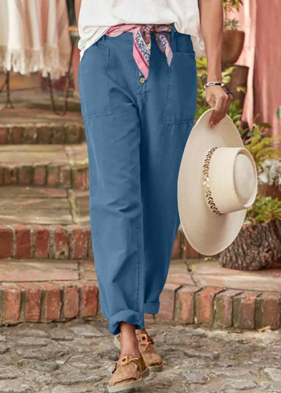 Florimay relaxed trousers in multiple color options laid flat for color comparison