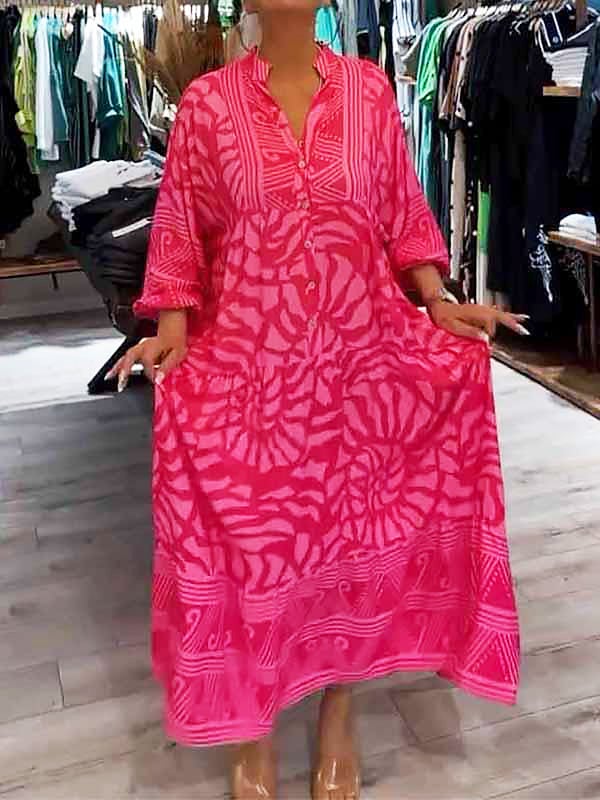Woman in the Marigold tummy control dress in orange, styled with sandals for a summer look