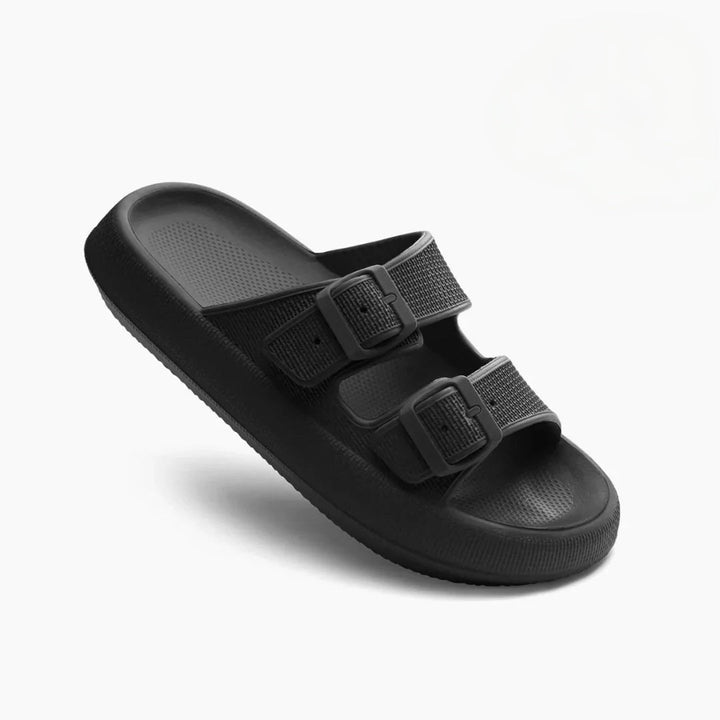Side view of Marlowe women's sandals highlighting the cushioned insole and lightweight sole