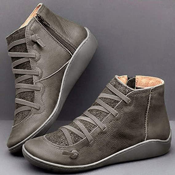 Close-up of cushioned insole inside women's everyday support boot