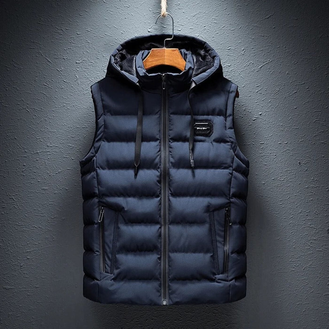 Close-up animated detail of the lightweight hooded jacket fabric and fit