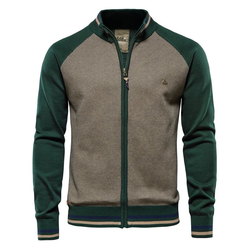 Montreal Premium Men's Vest in brown, styled for a smart casual autumn look
