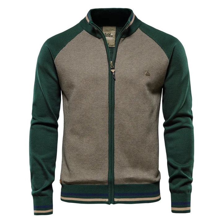 Montreal Premium Men's Vest in brown, styled for a smart casual autumn look