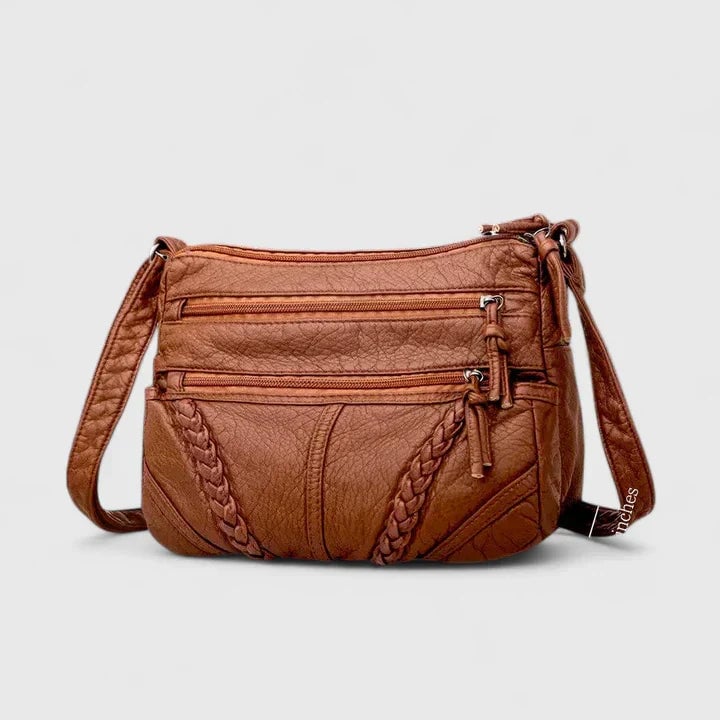 Top-down view of the Mykahlynn elegant handbag showcasing its spacious interior and organized layout
