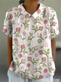 Light pink with floral print