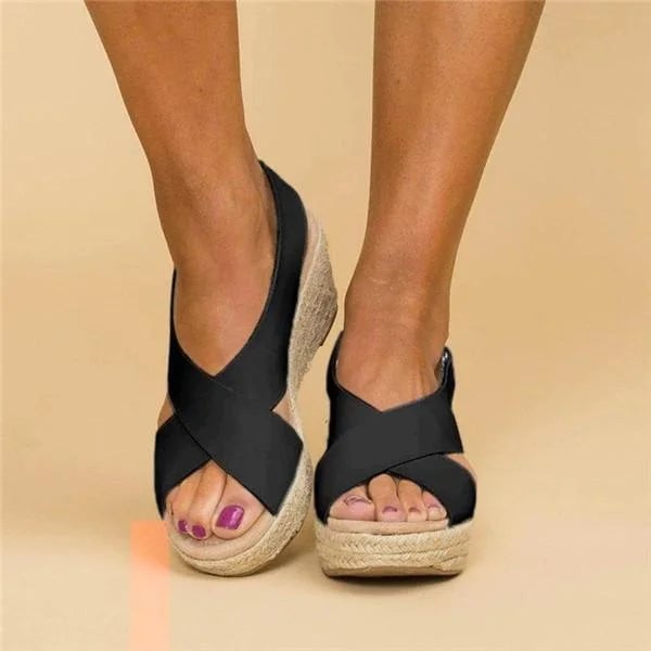 Neve women's orthopedic cushioned sandal in white with adjustable straps, side view