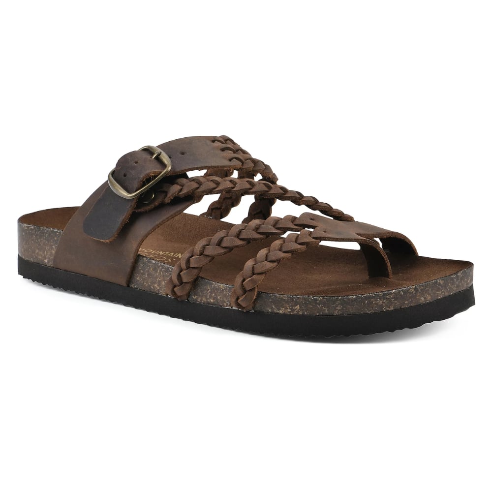 Flat lay of all four Octavia sandal color options: green, beige, black, and khaki