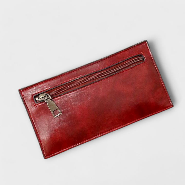 Olivia 4-piece bag set in red showing all pieces arranged together