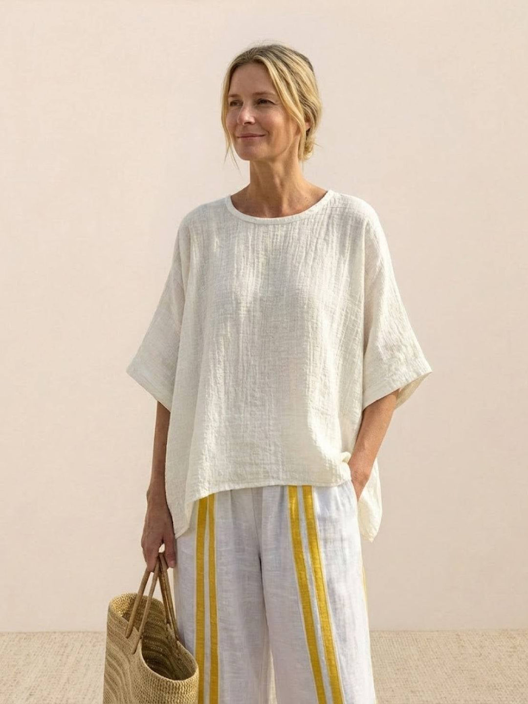 Florimay Paloma striped wide-leg co-ord set available in multiple colors and sizes S to 4XL