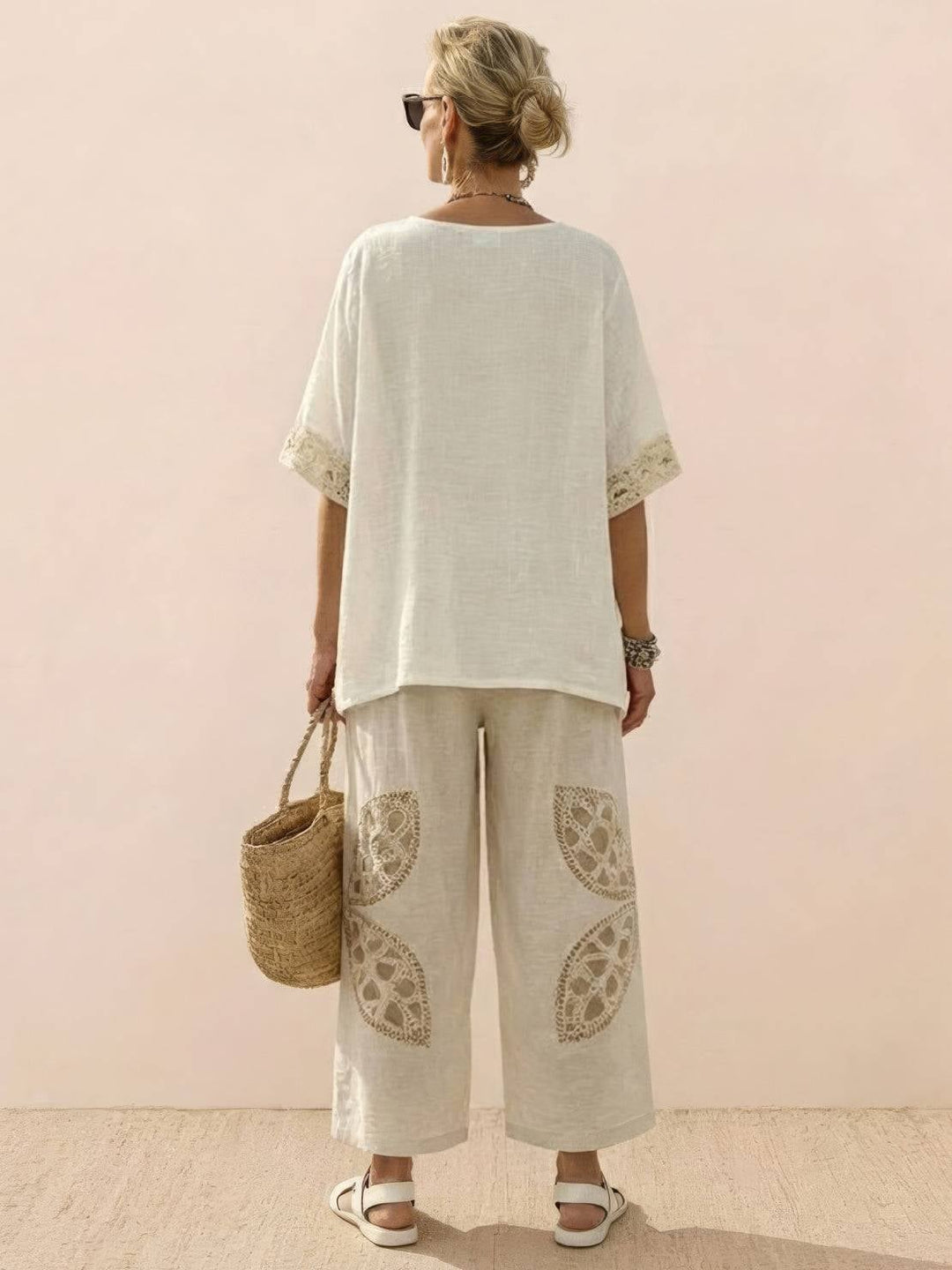 Paloma set in Blush Meadow showcasing soft color palette