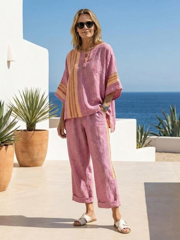 Paloma tee back view showing relaxed oversized cut