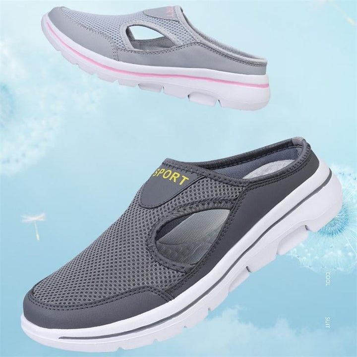 Side view of Peony adjustable sandals showing contoured footbed and flexible sole
