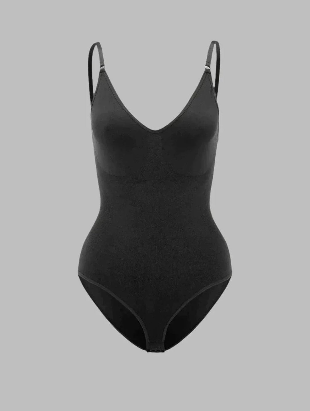 Back detail of the PowerSculpt shapewear bodysuit showing posture-support back panel construction