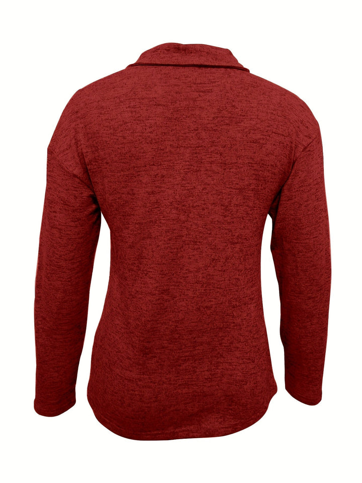 Flat lay of the Quinn half-zip pullover in multiple color options