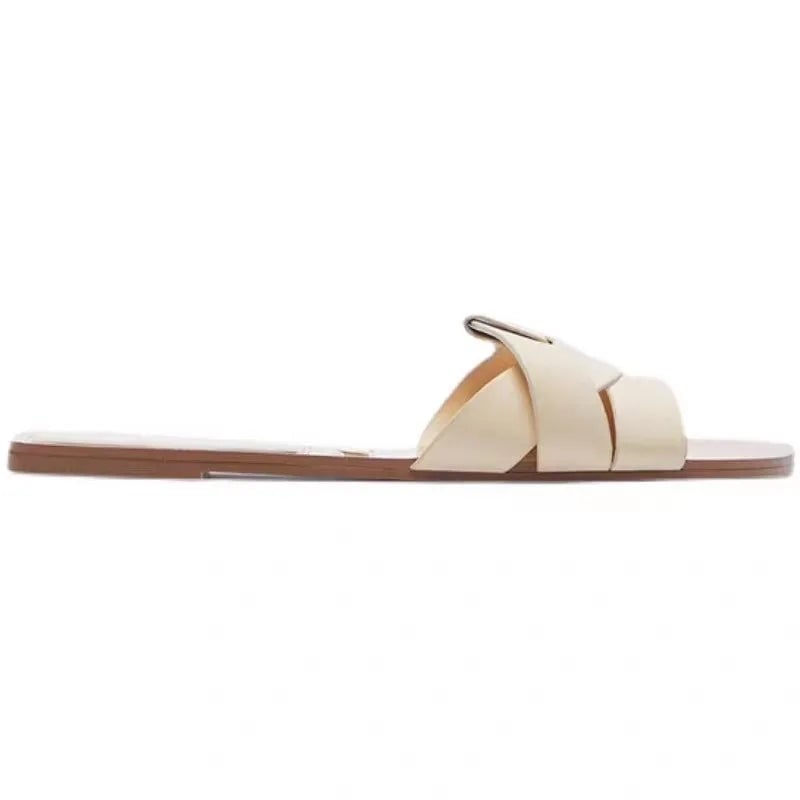 Angled view of Ridge slides in black showing breathable lightweight build and cushioned footbed