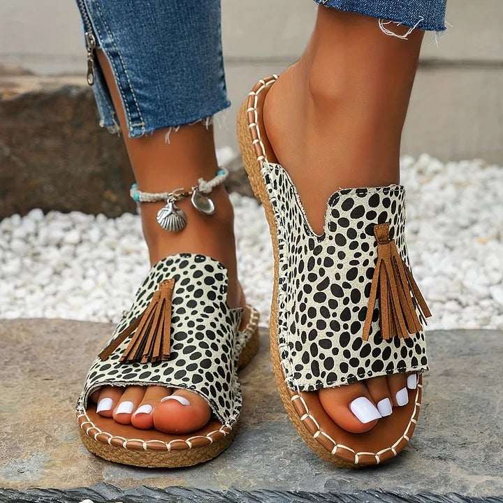 Robin flat sandals displayed in multiple color style options