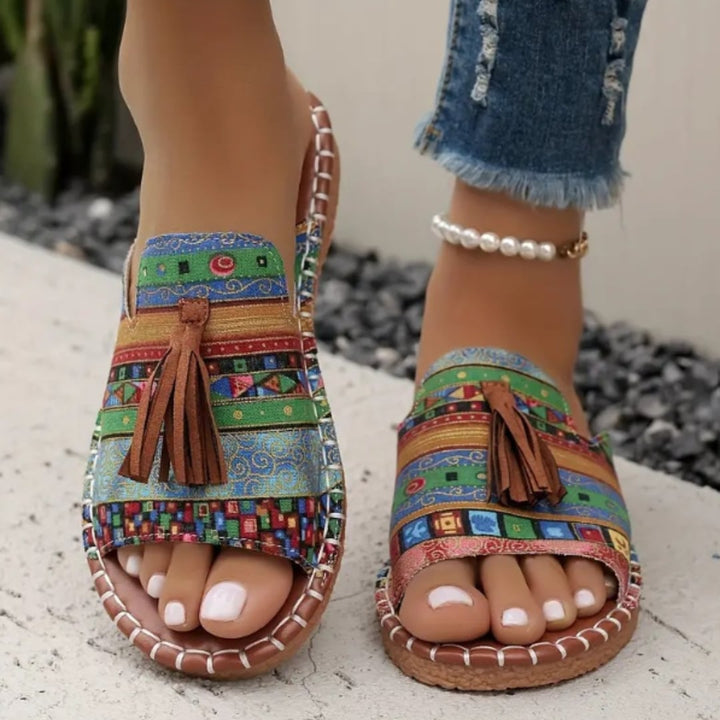 Robin flat sandals sole detail showing durable construction
