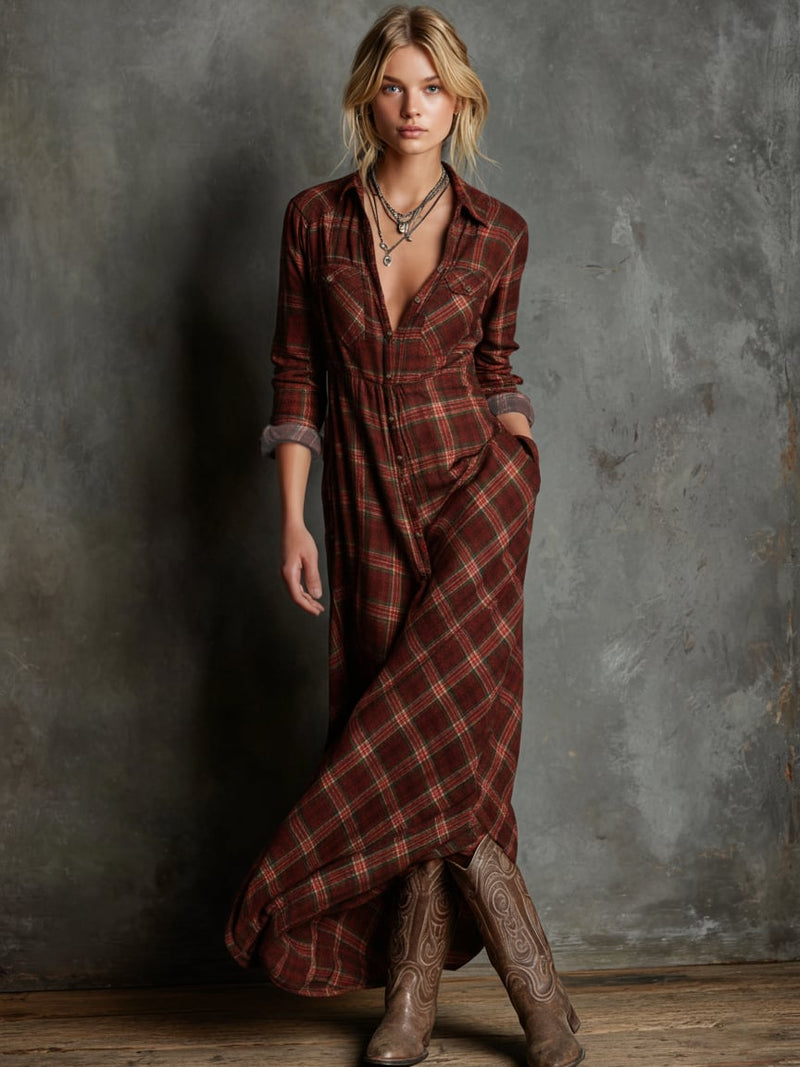Close-up of the Rosemary maxi dress fabric showing soft drape and breathable texture