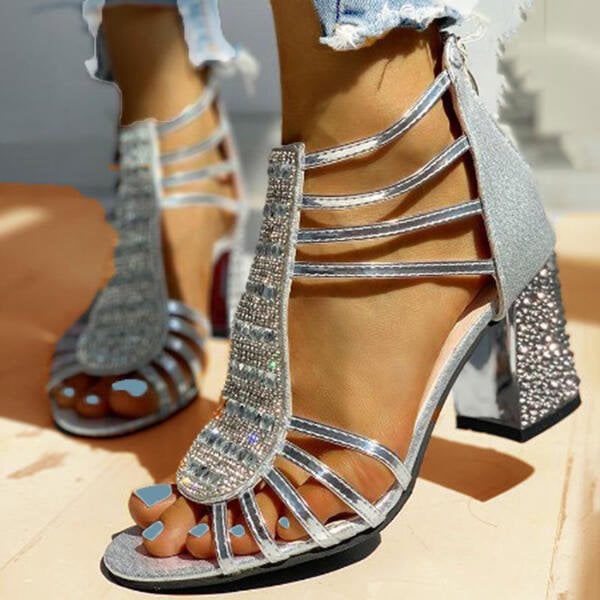Rowan women's shimmer sandals in Golden colorway, side profile highlighting cushioned insole and secure straps