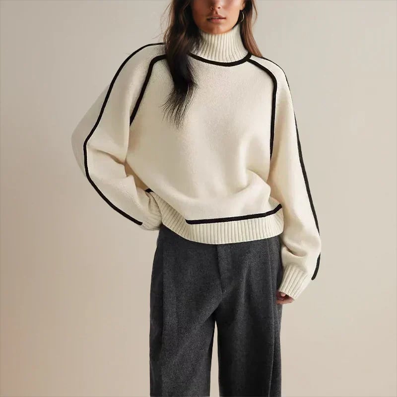 Close-up detail of the Ruby sweater fabric highlighting its ultra-soft texture