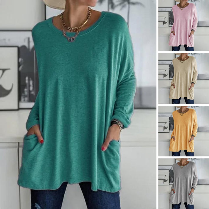 Size chart detail for the Ruby tunic top showing measurements from S to 5XL