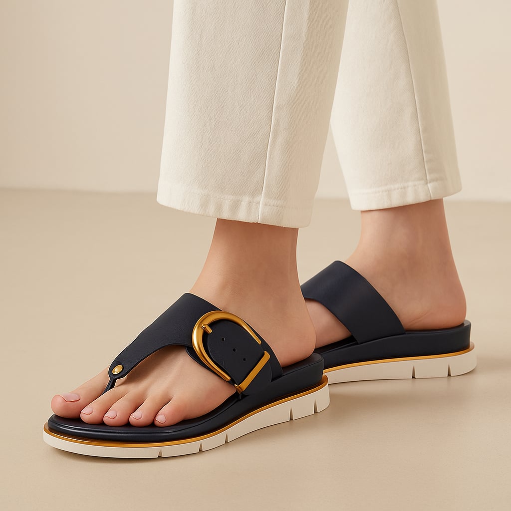 Sage women's sandals in off-white, side profile showing flexible lightweight sole