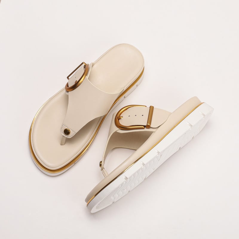 Sage women's sandals in dark blue, front view on clean white background