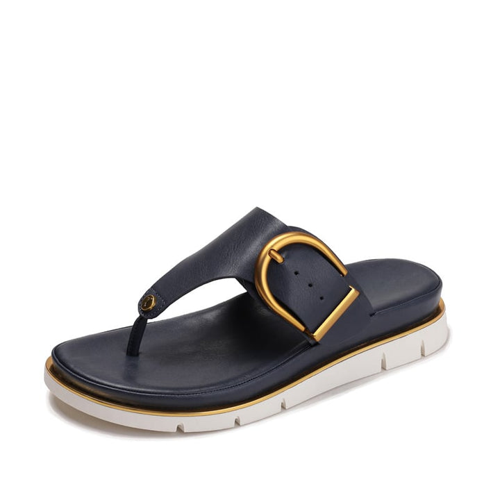 Sage women's sandals in black, front view on clean white background