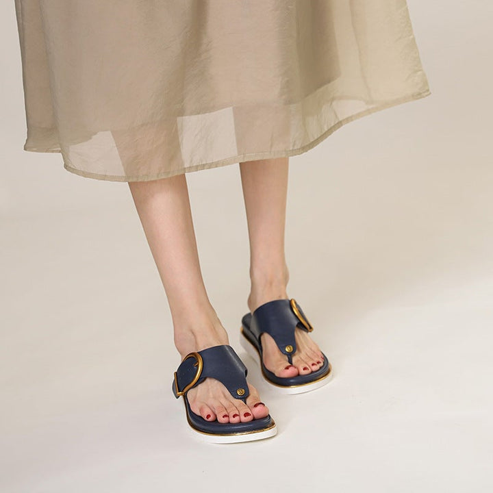 Close-up detail of the Sage sandal's cushioned insole and supportive strap
