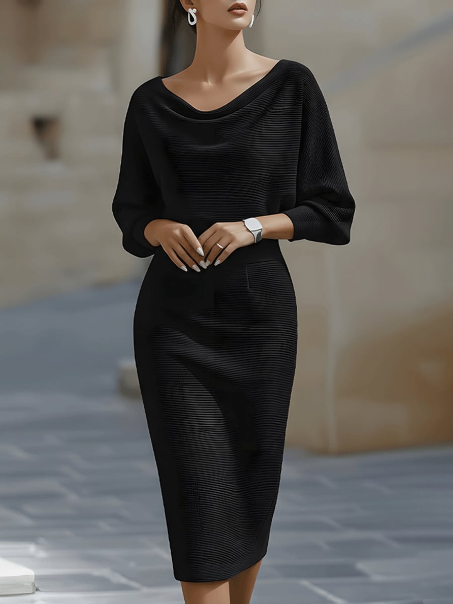 Selah midi dress in white colorway, full-length front view