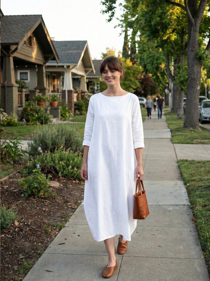 Flat lay of the Serena boho maxi dress in Royal Blue showing full garment shape