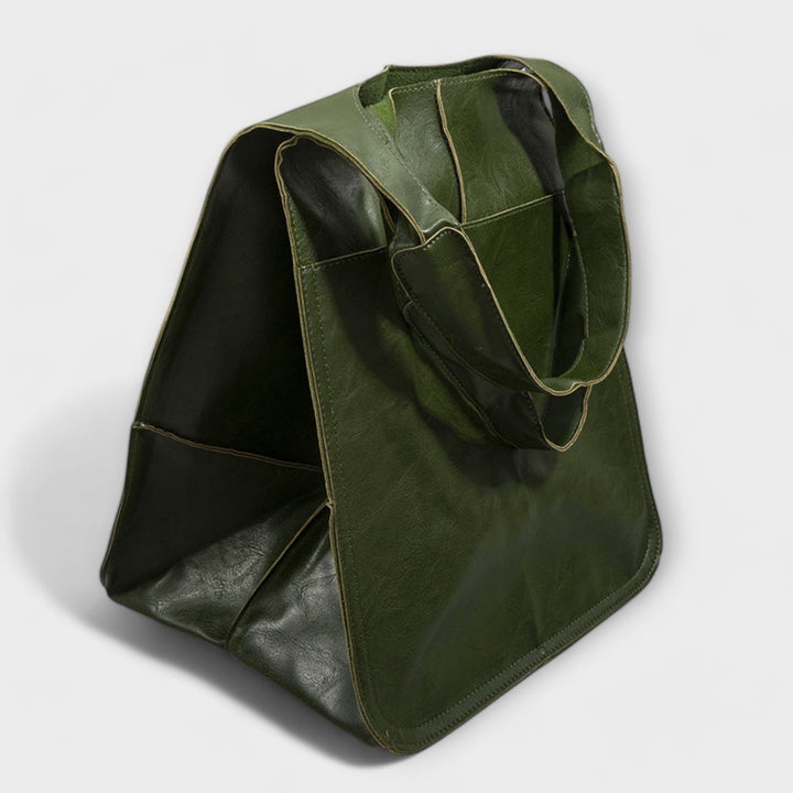 Close-up of the Sigrid Everyday Bag showing comfortable carry handles and structured silhouette