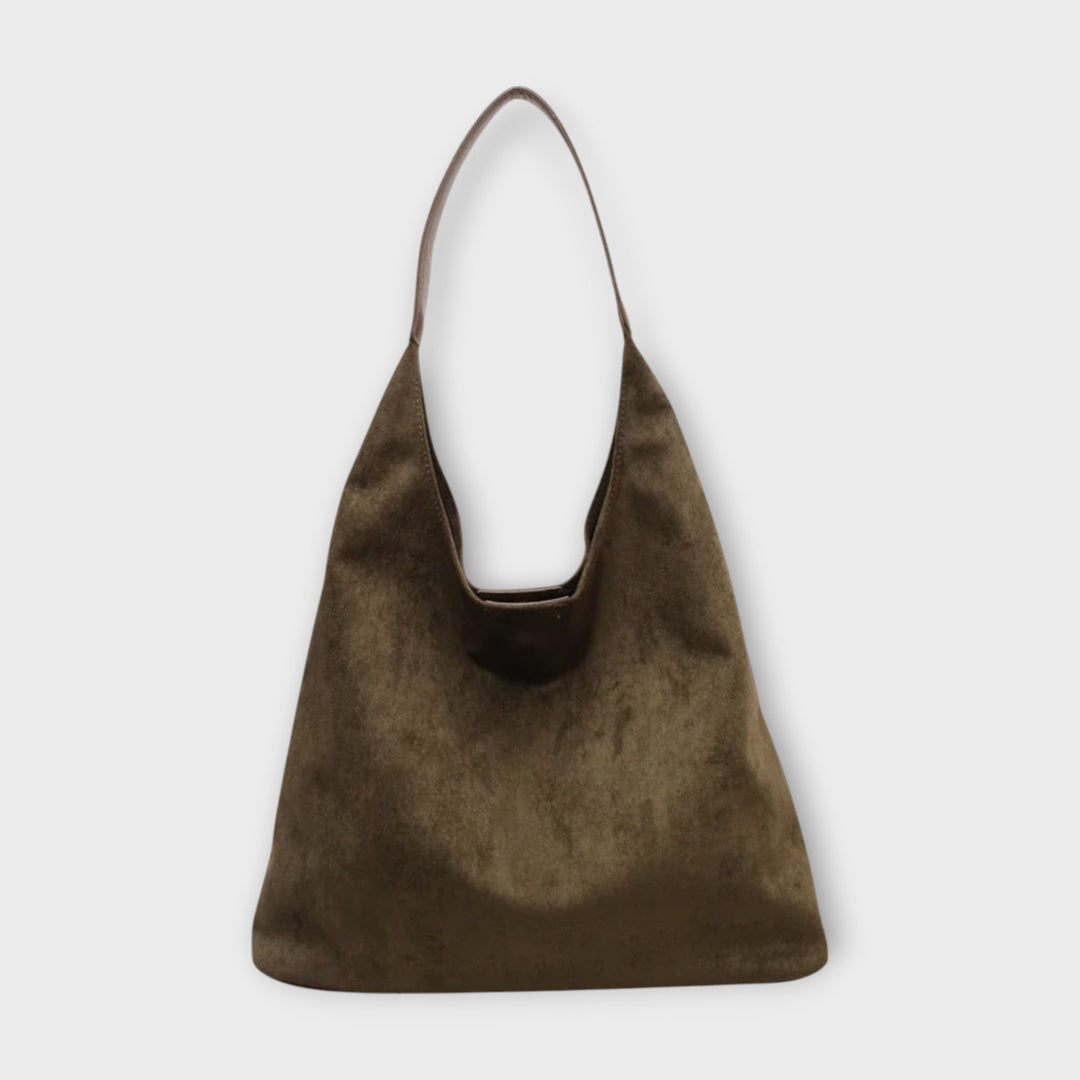 Soline minimalist shoulder bag interior view showing spacious main compartment