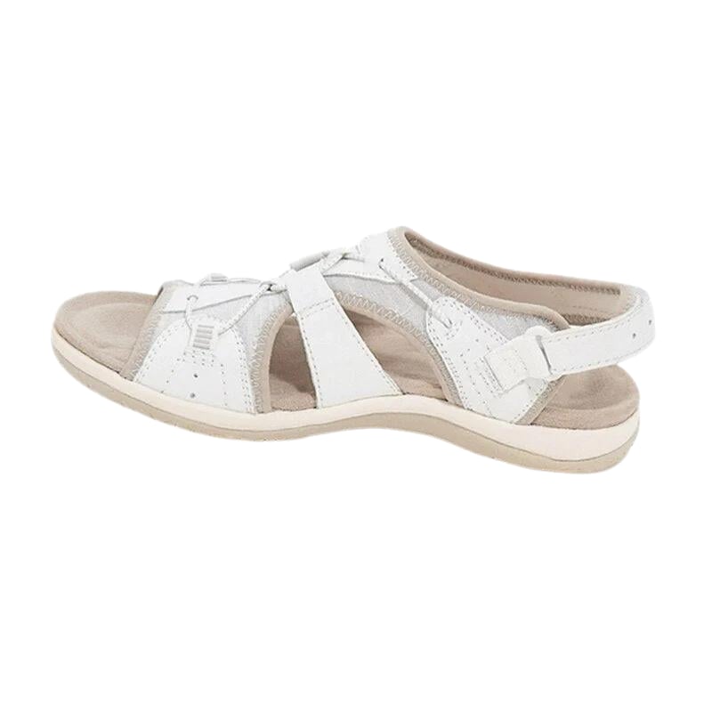 Women's orthopedic sandals in navy blue showcasing strap detail