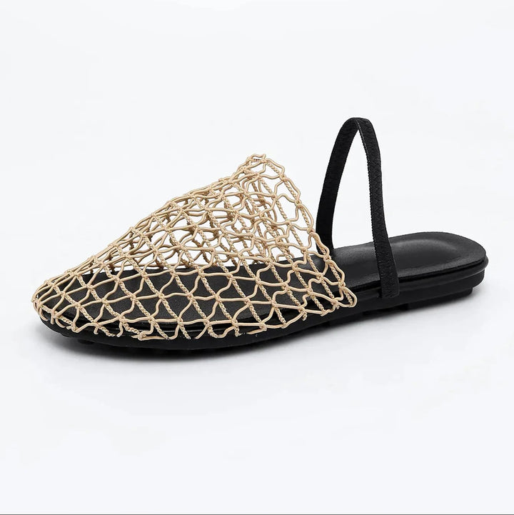Suzette women's sandal in silver metallic finish, front view