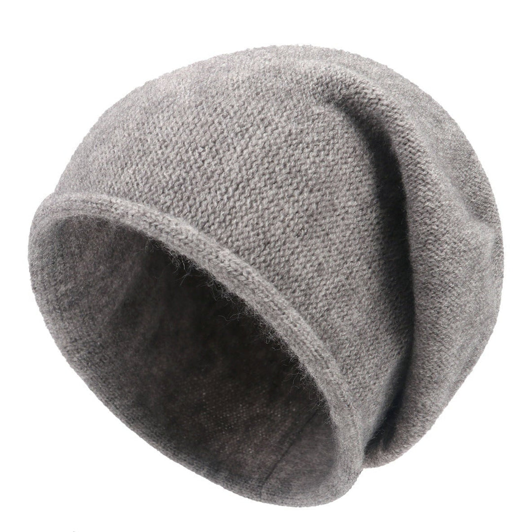 Overhead flat lay of the Sylvaine beanie in multiple color options