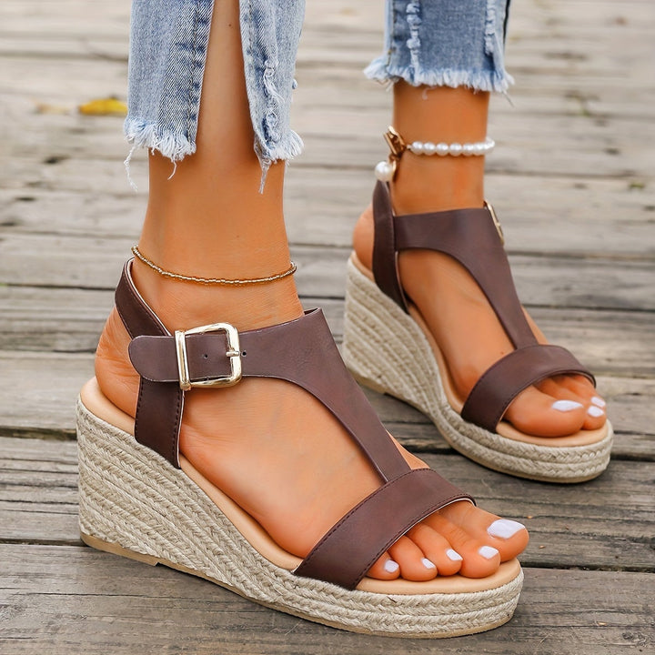 Tallulah women's sandals in Blue, side angle showcasing sleek lines