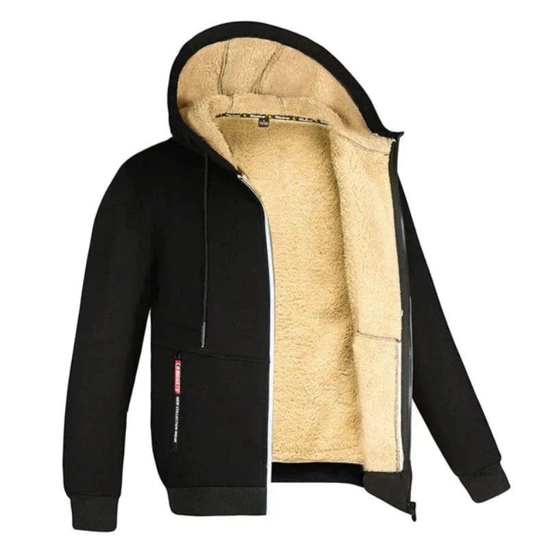Side profile of the ThermaCore Insulated Jacket showing relaxed regular fit and clean silhouette