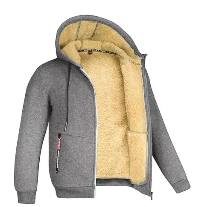 Detail shot of the ThermaCore Insulated Jacket zipper and outer shell texture