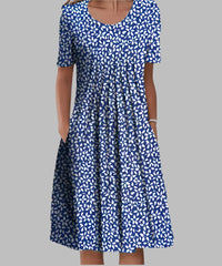 Blue with Flowers