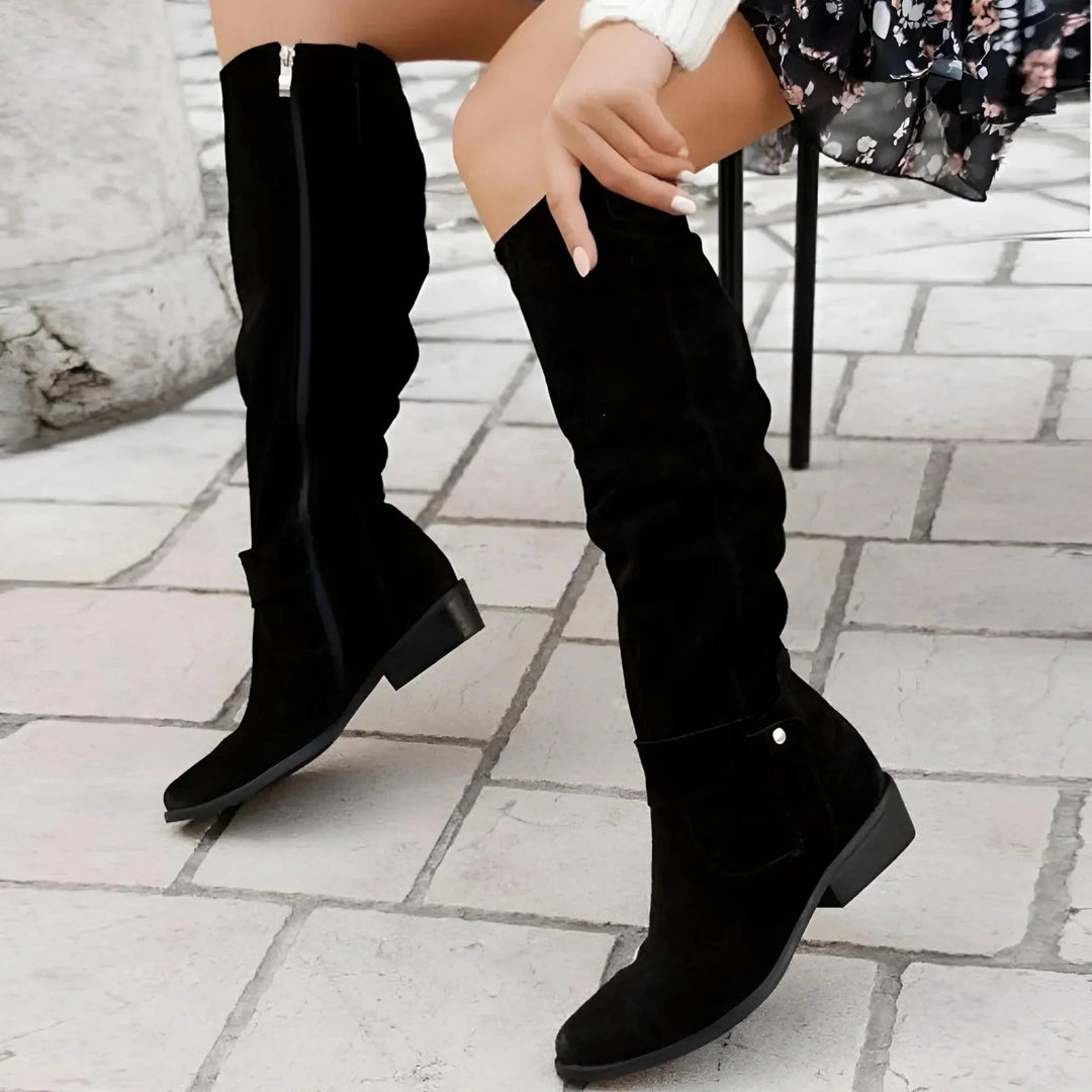 Valencia brown boots showing flexible yet supportive construction