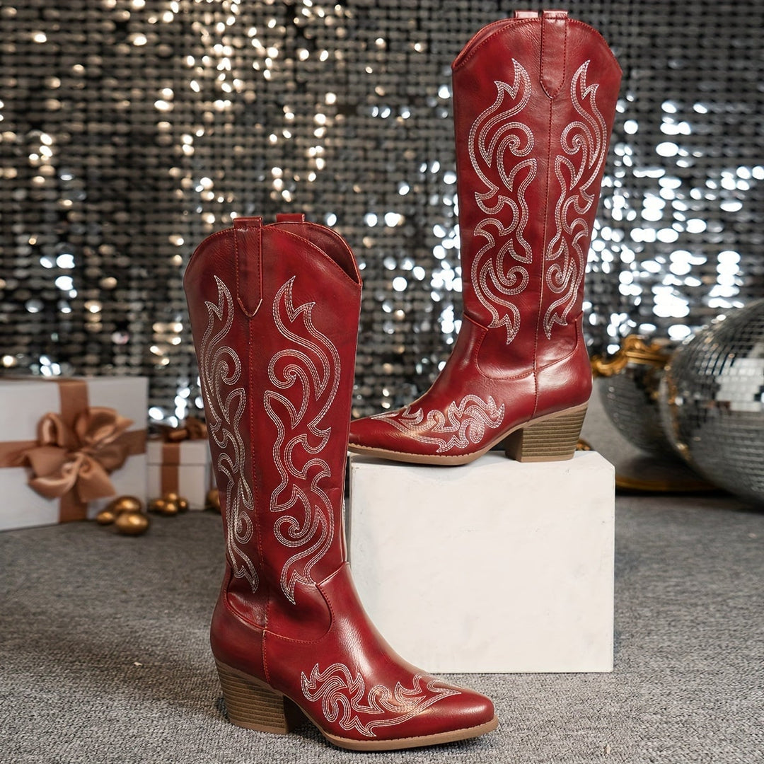 Winter Grace boots in brown styled with skinny jeans tucked in for a classic winter look