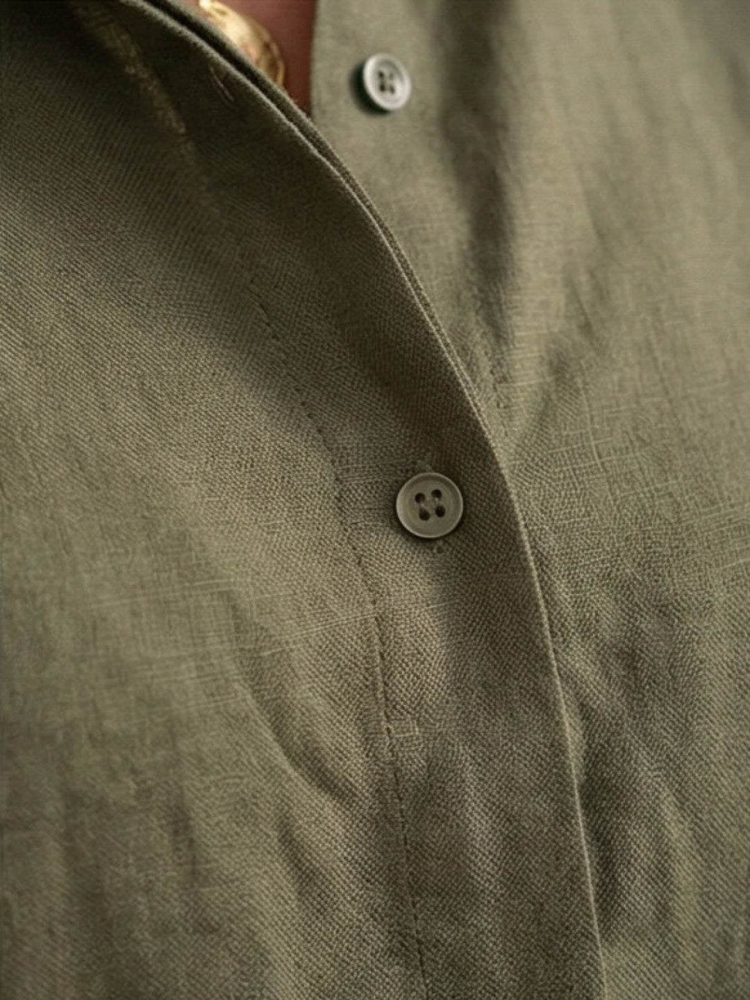 Vivian army green set flat lay on a neutral background