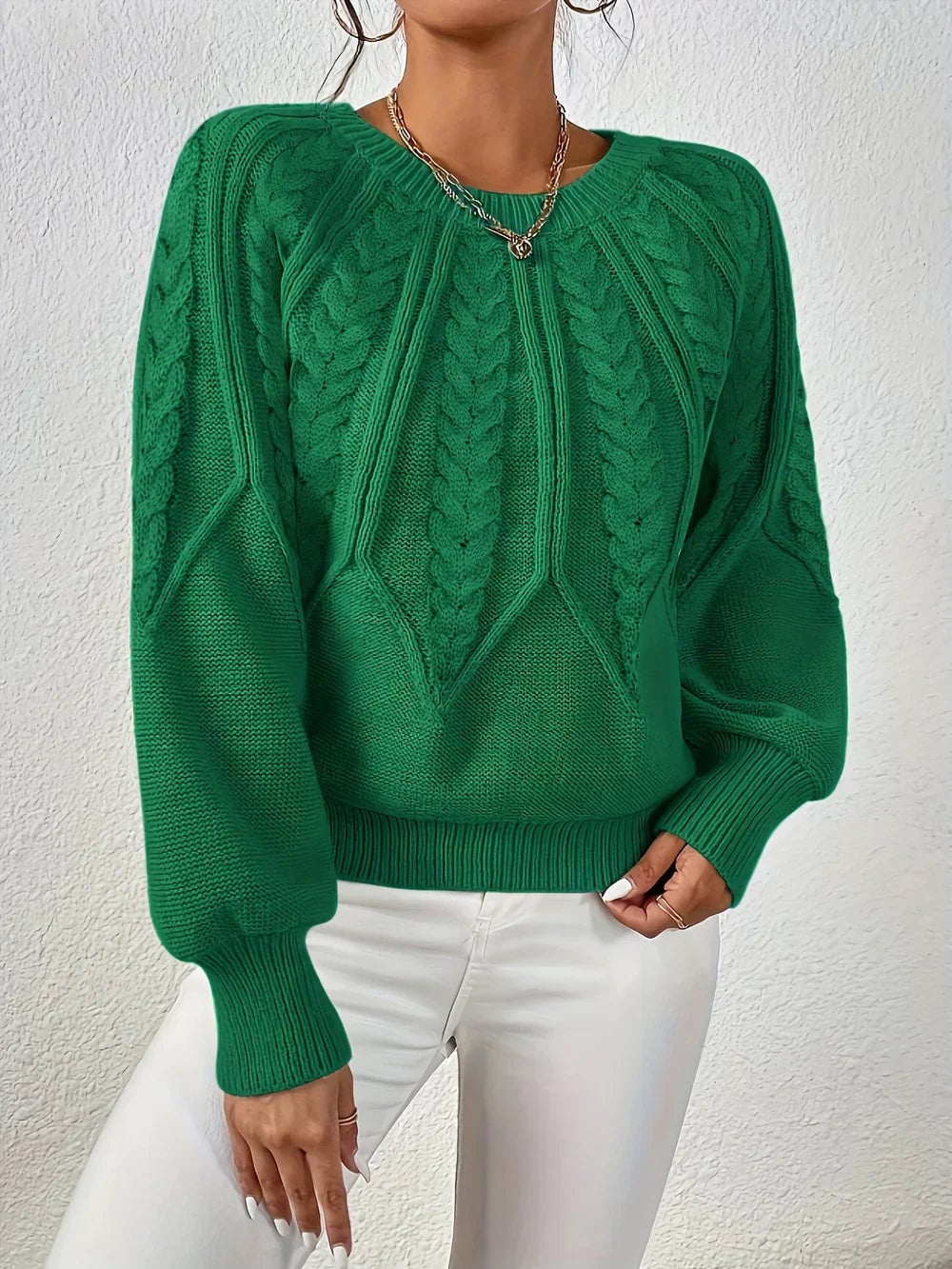 Willow sweater in a warm color option, styled for a cozy fall outfit