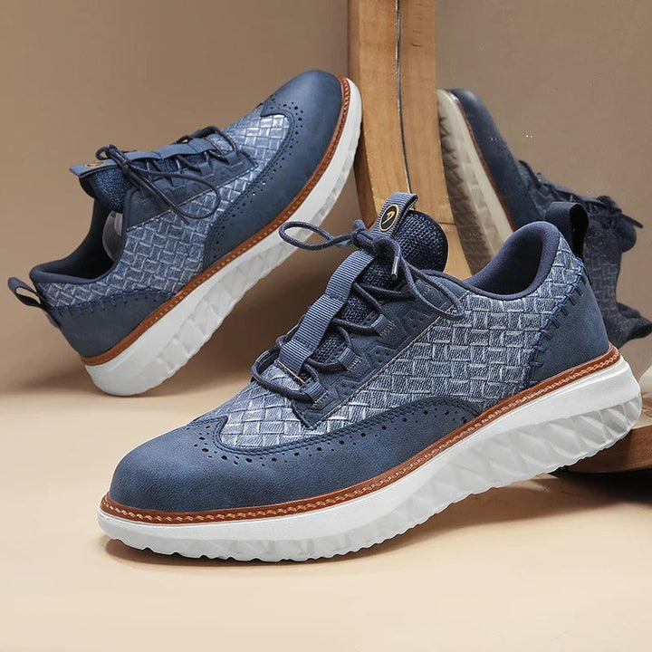 Ridge sneaker heel detail highlighting supportive structure