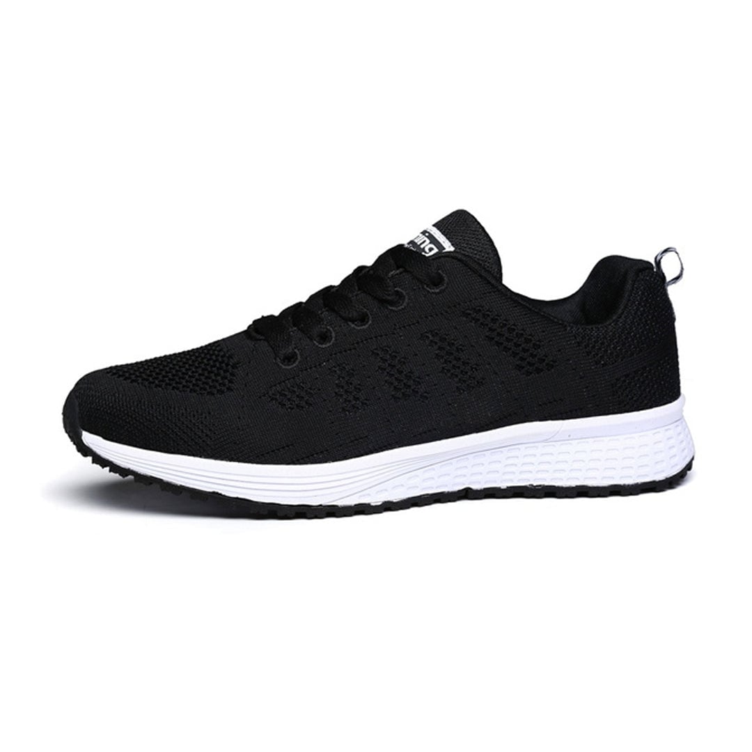Winslow women's arch support shoes in black, styled for everyday wear, front view